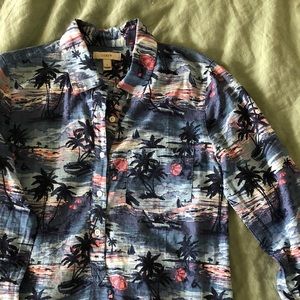 J Crew Tropical Button Down